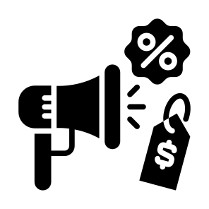 Promotion, Announce, Discount, Speaker, Marketing icon