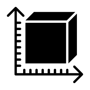 Size, Box, Fit, Scale, Measure, Dimension icon