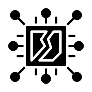 Digital Disruption, Digital, Disruption, Chip, Electronics, Technology icon