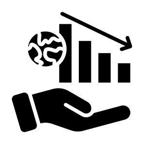 Global Recession, Crisis, Global, Recession, Loss, Decrease icon
