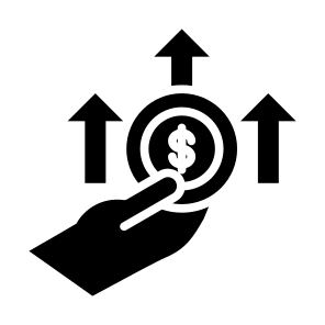 Inflation, Rise, Cost, Value, Increase, Money  icon