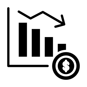 Money Loss, Money, Loss, Crisis, Recession, Financial icon