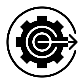 Output, Go Out, Process, Operation, Running, System icon