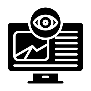 Content Monitoring, Monitoring, Content, Posts, Multimedia, Screen icon