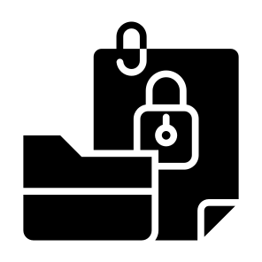 Data Security, Confidential Folder, Protection, Document, File, Security icon