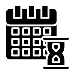 Deadline, Schedule, Calendar, Time, Hourglass, Date icon