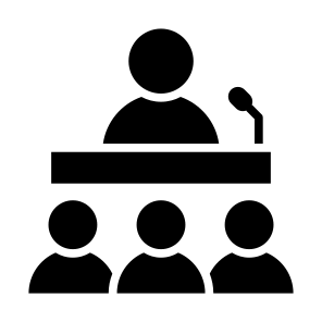 Public Speaking, Conference, Speaker, Communications, People, Speech icon