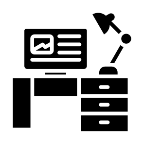 Table Lamp, Desk, Lamp, Workplace, Table, Lamp icon