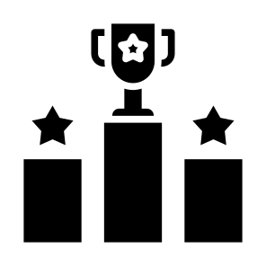 Competitive, Competition, Podium, Success, Champion icon