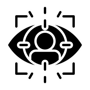 Eye, Tracking, Sensor, Technology, Virtual Reality icon