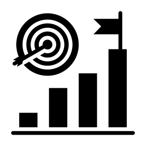 Objective, Marketing, Goal, Statistic, Business icon