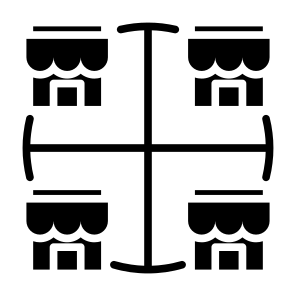 Segmentation, Market, Store, Segment  icon