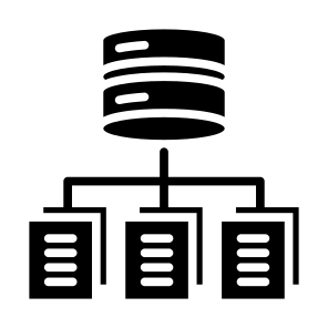 Server, Files And Folders, Information, Data, Network  icon