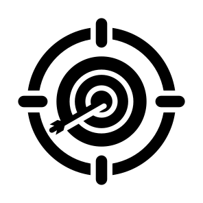 Targeting, Target, Marketing, Aim, Objective icon