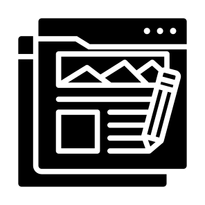 Blogging, Computer,  Web, Write, Website icon