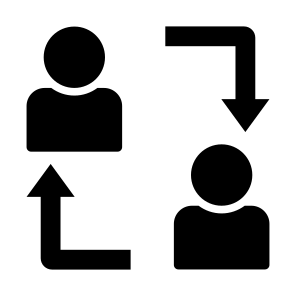 Change, Exchange, Reference, People, Networking icon