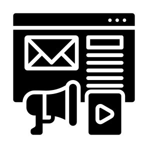 Content Marketing, Email, Marketing,  Advertising, Online Marketing icon