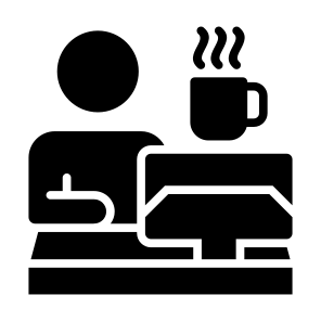 Freelancer, Computer, User, Professions And Jobs, Digital Nomad icon