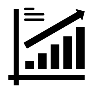 Growth, Chart, Statistics, Bar Graph, Line Graph icon