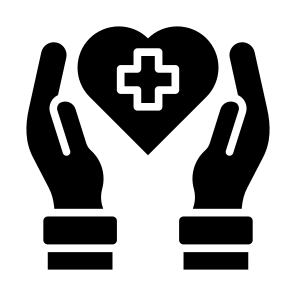 Healthcare, Heart, Hand Gesture, Insurance, Healthcare And Medical  icon