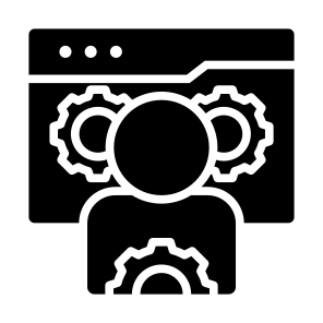 Specialist, Web, Settings, Management, Professions And Jobs icon