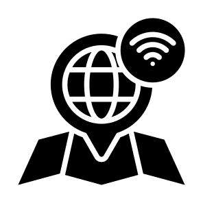 Wireless Network, Global, Job, Placeholder, Maps And Location  icon