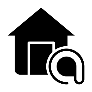 At Home, At Sign, Communications, Mail, House, Buildings, Home, Email, Interface, Internet icon