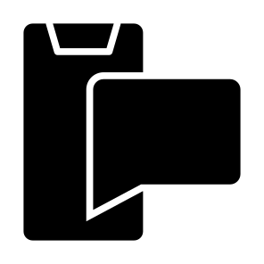 Phone Message, Mobile Message, Mobile Phone, Communications, Chat, Smartphone, Message, Cellphone  icon