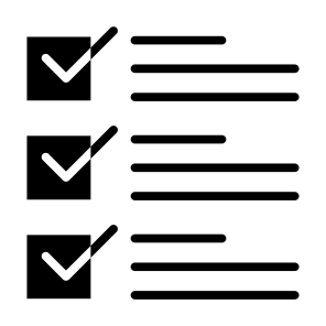 Checklist, List, Menu, Item, Check Mark icon
