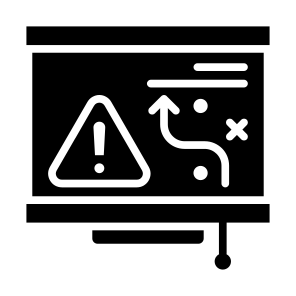 Contingency Plan, Security, Save, Warning, Plan, Risk Management icon