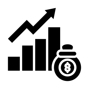 Profit, Money, Graphic, Statistics, Increase icon
