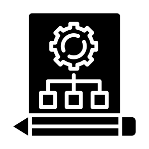 Scheme, Gears, Hierarchy, Flowchart, Structure icon