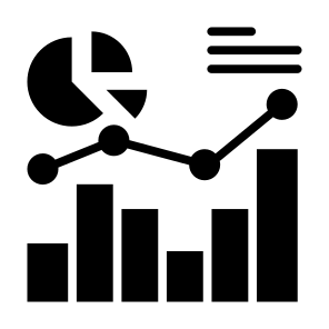 Statistics, Analysis, Data, Pie Chart, Bar Chart icon