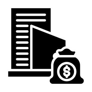 Assets, Property, Real Estate, Money, Financial, Building  icon