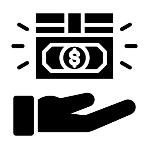 Cash Payment, Cash, Payment, Income, Salary, Money icon