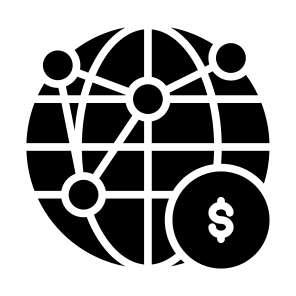 Global Network, Global, Currency, Payment, Networking, Money  icon