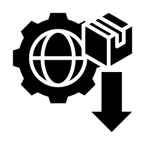 Import Product, Import, Product, Global, International, Worldwide  icon