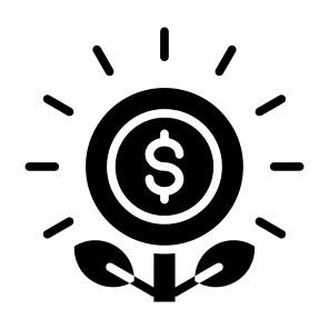 Money Growth, Money, Growth, Profit, Sprout, Invest  icon