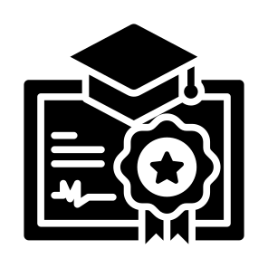 Diploma, Certificate, Graduation, Certification, College icon