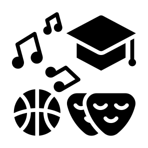 Extracurricular, Music, School, Theater, Hobbies icon