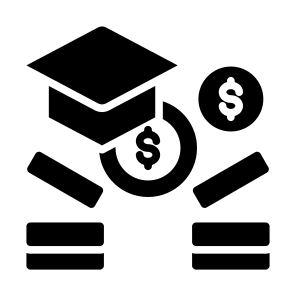 Funding, Student, Money, Cost, Scholarship icon