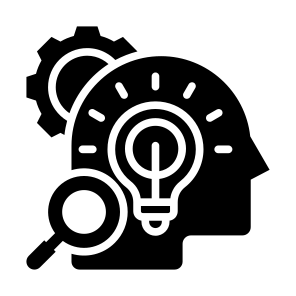 Intelligence, Search, Analysis, Creativity, Idea icon