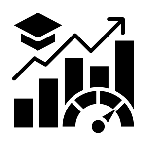 Performance, Student, Indicator, Growth, Statistics icon