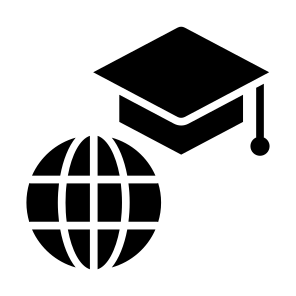 Student, Global, Worldwide, Study, International icon
