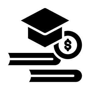 Tuition, Book, Money, Study, Cost icon