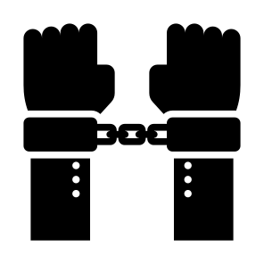Arrest, Handcuffs, Criminal, Justice, Hands icon