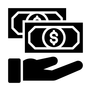 Banknote, Money, Hand, Cash, Give Money  icon