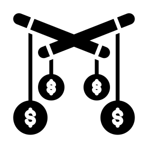 Price Manipulation, Monopoly, Manipulating, Price, Money icon