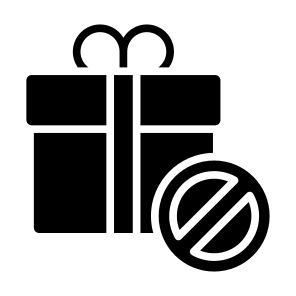 Prohibition, Forbidden, Gift, Signaling, No  icon