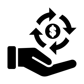 Cash, Cash Flow, Money Flow, Rotation, Money, Process, Cycle icon